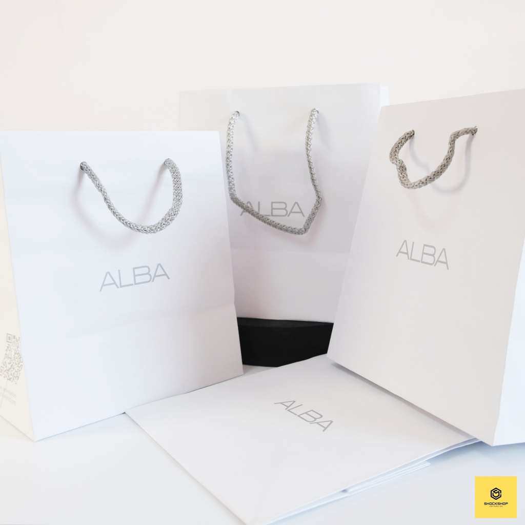 ถุงกระดาษ ถุงของขวัญ ใส่นาฬิกา ALBA แท้ 100%