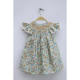 Mini Smock สม็อคเดรส เดรส น่ารัก A011-เขียว