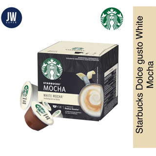 STARBUCKS  BY NESCAFE DOLCE GUSTO MOCHA WHITE  สตาร์บัคส์ โดลเช่ กุสโต้ มอคค่า ไวท์   (12แคปซูล/กล่อง)