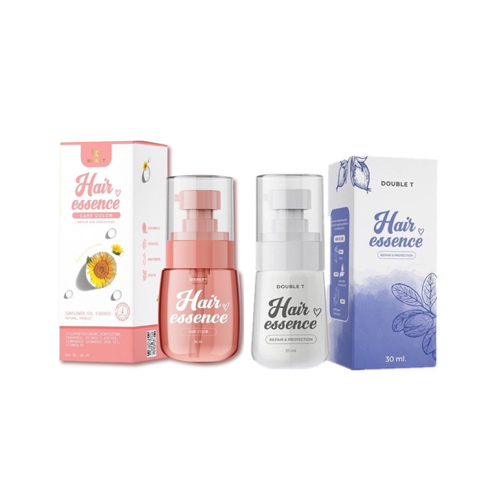 DOUBLE T Hair Essence /DOUBLE T Hair Essence care color 30ml เซรั่มบำรุงผมเร่งผมยาว เซรั่มเร่งผมยาว