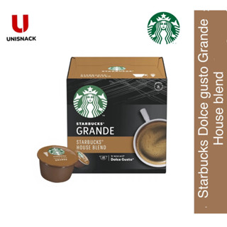 STARBUCKS BY NESCAFE DOLCE GUSTO Grande House Blend สตาร์บัค โดลเช่ กุสโต้ เกรนเด เฮาส์ เบลน (12แคปซูล/กล่อง)