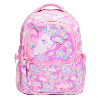 🎒Smiggle Backpacks กระเป๋าเป้ 🎒สมิกเกอร์ ขนาด 16 นิ้ว ลาย หัวunicorn pink พร้อมส่งในไทย 🛻