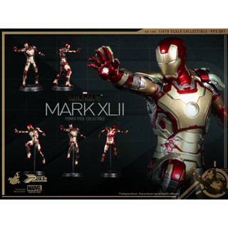 Hot Toys PPS001 Power Pose Mark XLII Collectible Figurine IRON MAN 3 1/6 โมเดล ฟิกเกอร์ ของสะสม