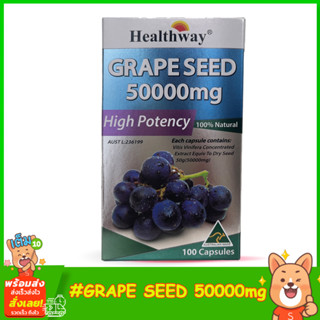 Healthway Grape Seed 50,000 mg High Potency  100 Capsules