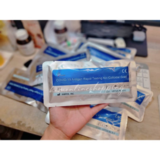 *พร้อมส่ง* ชุดตรวจโควิด AMPER แบบซอง 1:1 ชุดตรวจ ATK Covid-19 Antigen Rapid Testing Kit  มีอย.ไทย