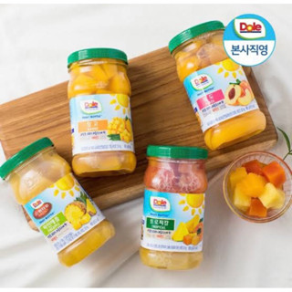 Dole peach &amp; orange in light syrup 666g. โดเล่ พีช และ ส้มแมนดาริน ในน้ำเชื่อม หวานน้อย