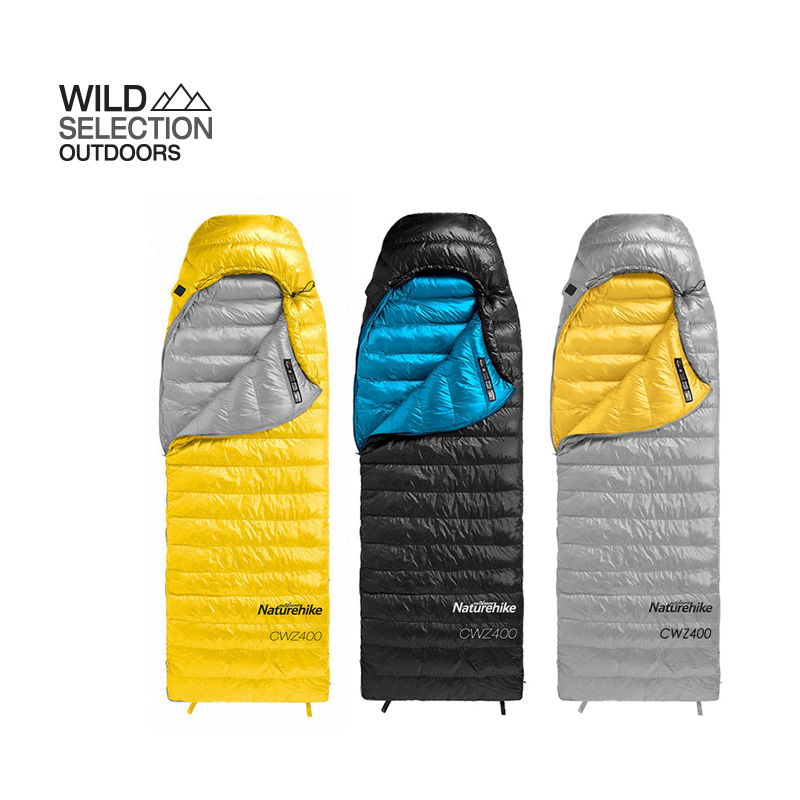 ถุงนอน ขนห่าน Naturehike นอนสบาย รักษาอุณหภูมิ ถึง  0 ℃ CWZ400 Down envelope sleeping bag NH19W400-Z