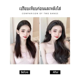🔥พร้อมส่ง🔥60 ซม. 50 ซม. ยาวหยิกผมวิกผมธรรมชาติดู/ผมยาวคลื่นใหญ่ธรรมชาติต่อผมชิ้นเดียว, วิกผมชิ้นเดียว