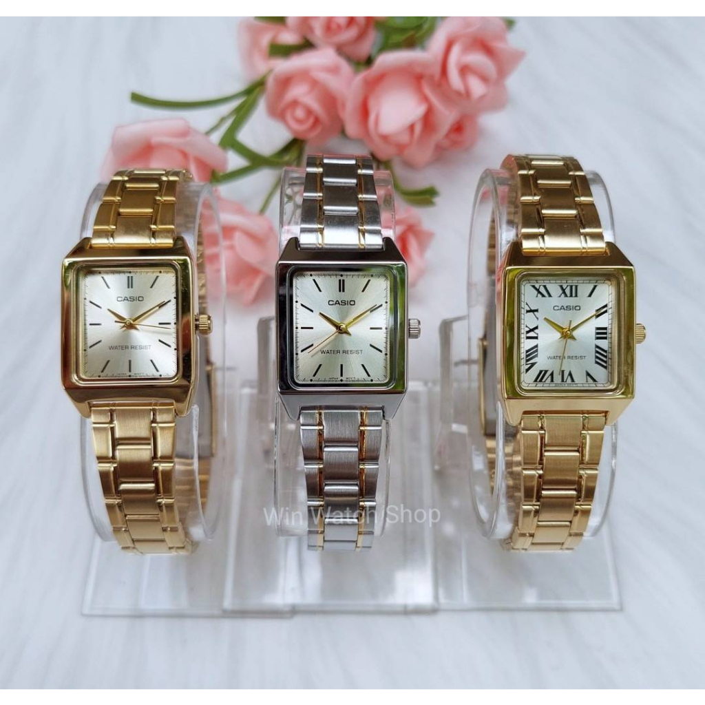นาฬิกา CASIO รุ่น LTP-V007G-และ LTP-V007SG นาฬิกาสำหรับผู้หญิง ของแท้ 100% รับประกันสินค้า 1 ปี