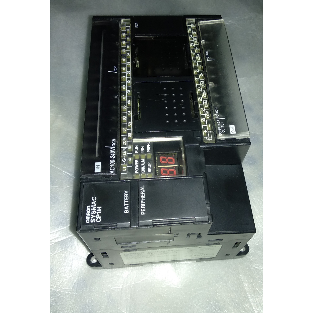 มือสอง PLC  OMRON  CP1H-X40DT-D   CP1H-X40DT-D CP1W-EXT01 CP1W-TER01   (สภาพใช้งาน 95%)