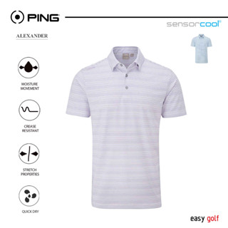 PING ALEXANDER  POLO PING MENS POLO เสื้อกอล์ฟผู้ชาย  เสื้อกีฬากอล์ฟผู้ชาย  เสื้อกีฬาผู้ชาย