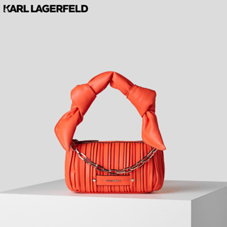 KARL LAGERFELD - K/KUSHION SHOULDER BAG WITH KNOTTED HANDLE 231W3047 กระเป๋าถือ