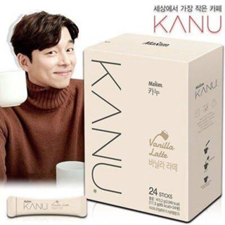 맥심카누바닐라라떼 maxim kanu vanilla latte (วนิลา ลาเต้ ขนาด 24 tb) 415.2 g.