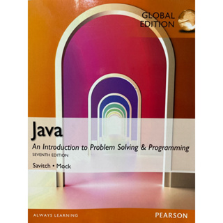 9781292018331 JAVA: AN INTRODUCTION TO PROBLEM SOLVING AND PROGRAMMING (GLOBAL EDITION)