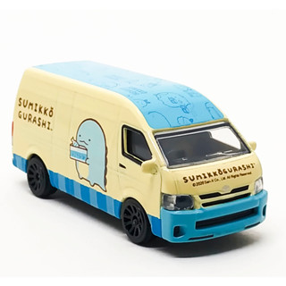 Majorette Toyota Hiace - Sumikho Gurashi Cream/Blue ล้อ 5UB Scale 1/69 (8cm) ไม่มี package