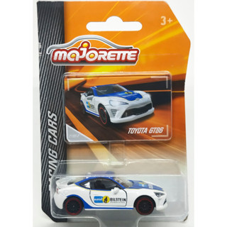 Majorette Toyota GT86 - Racing Bilstein White/Blue Scale 1/58 (8cm) package แบบมีการ์ด