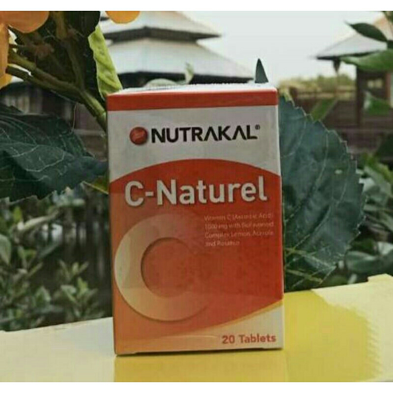 C natural 20 เม็ด วิตามินซี 1000 มก.จาก nutrakalของแท้จากบริษัท