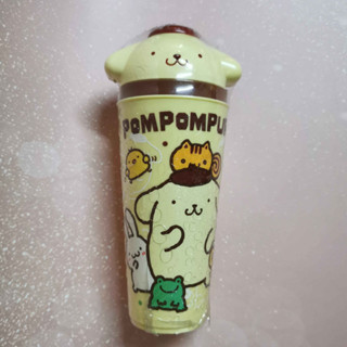 แก้วน้ำ กระบอกน้ำฝาเปิด ปอมปอมปูริน Pompompurin ลิขสิทธิ์แท้ Sanrio