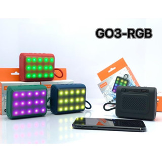 Newลำโพงบลูทูธ ขนาดพกพา รุ่น G03-RGB ลำโพง bluetooth  มาพร้อมสายห้อยลำโพง FM radio TF USB card  พกพาได้ เสียงดี กะทัดร