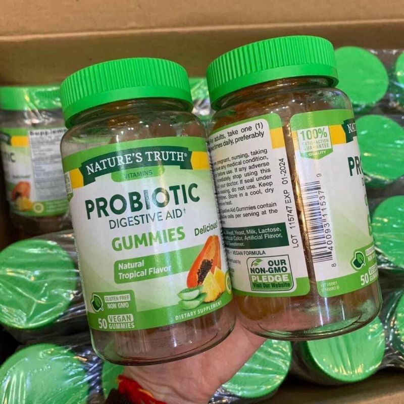 วิตามิน Nature's Truth Probiotic Gummies Digestive Aid 50 Gummies