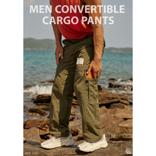 3 COLORS : MEN CONVERTIBLE CARGO PANTS