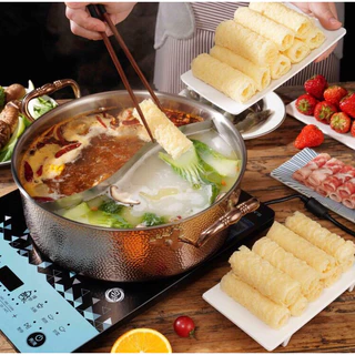 ฟองเต้าหู้ม้วนทอด อร่อย ทานคู่ชาบู สุกี้ หม้อไฟจีน สะดวกพร้อมต้ม ฟองเต้าหู้ม้วน 120g 响铃卷 พร้อมส่ง