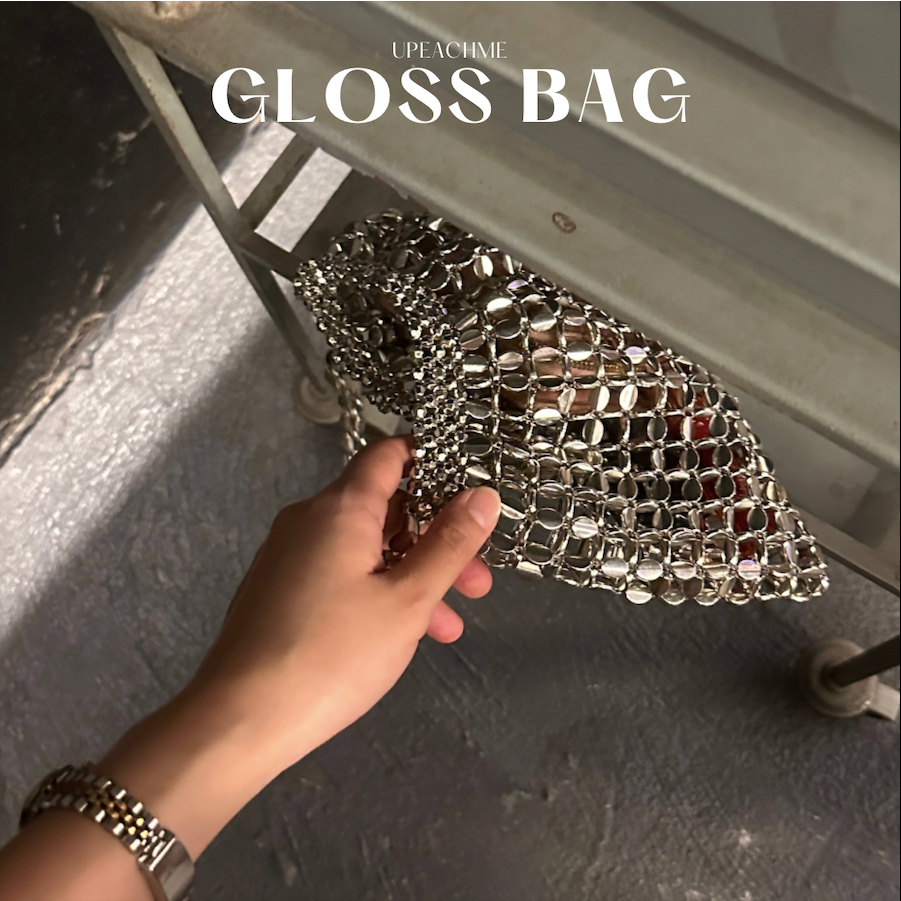 ✨243฿ ไลฟ์✨GLOSS SHOULDER BAG I พร้อมส่ง ถูกสุดในโชปี้ กระเป๋าสะพายไหล่สีเงินอะไหล่เมทัลลิควิบวับ สำหรับตัวมัมมารดา