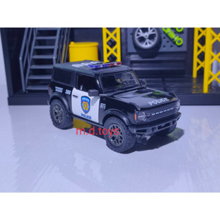 รถโมเดลเหล็ก 2022 Ford Bronco (Police) 1/34