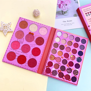 พาเลตอายแชโดว์ 47 Colors Eyes Pallets Matte Cosmetic Makeup Eyeshadow Palette No.AZ-96 ONEYIOO