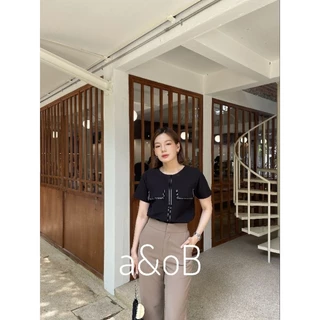 a&oB เสื้อ line blouse (ขนาดxs-xl)* * ระวังสินค้าเลียนเเบบ การออกเเบบเเละลิขสิทธิ์ brand a&oB