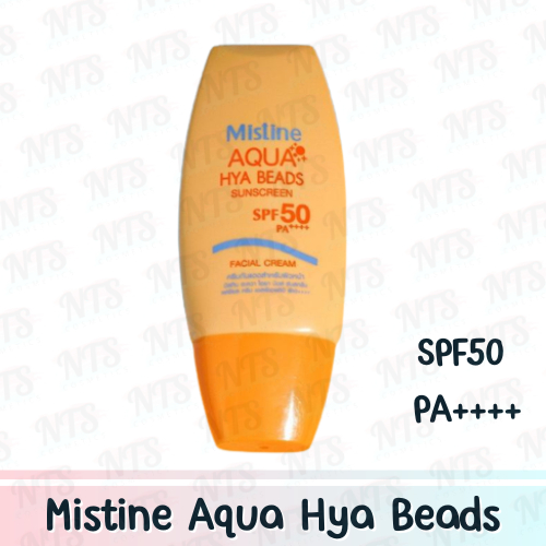 มิสทีน อควา ไฮยา บีดส์ กัดแดดสำหรับผิวหน้า Mistine Aqua Hya Beads Sunscreen  SPF50 PA++++ 40ml.