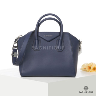 GIVENCHY ANTIGONA SMALL BLUE NAVY GOAT SHW