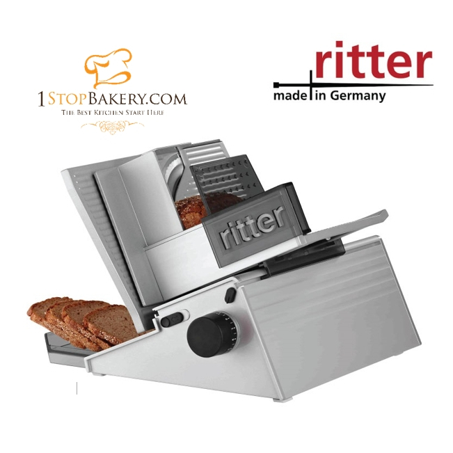 Ritterwerk Germany Electric Food Slicer Amido 3, Silver Metallic, 65W (558.021) / เครื่องสไลด์เนื้อ 