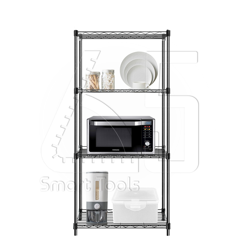 InnHome ชั้นวางของ4 ชั้น วางไมโครเวฟ อเนกประสงค์ รับน้ำหนักได้มาก 120Kg ขนาด 120x56x35cm รุ่น Z4 ราคา ถูกที่สุด ดีลบีเคเค แกลเลอรีภาพที่ 2