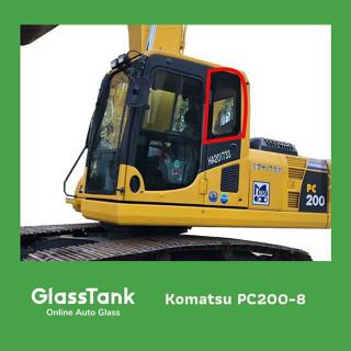 กระจกหลังซ้าย โคมัตสุ Komatsu pc200/8 กระจกแม็คโคร