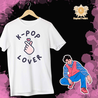 T-Shirt เสื้อยืด เสื้อแขนกุด ลายKPOP Loverเนื้อผ้าCotton100% เบอร์32 ใส่สบาย ใส่ได้ทั้งหญิงและชาย