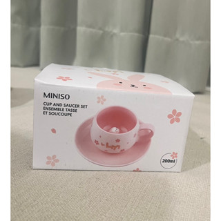 ของใหม่ ชุดแก้วกาแฟกระต่ายน้อย miniso มินิโซ