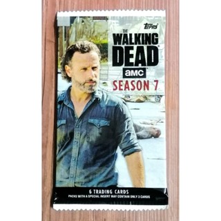 (Sealed Pack) ซองสุ่มการ์ด THE WALKING DEAD AMC SEASON 7 TRADING CARDS