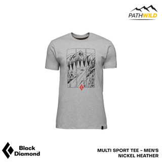 เสื้อยืด BLACK DIAMOND MULTI SPORT TEE - MEN’S สี NICKEL HEATHER มีความยืดหยุ่น สวมใส่ได้สบาย