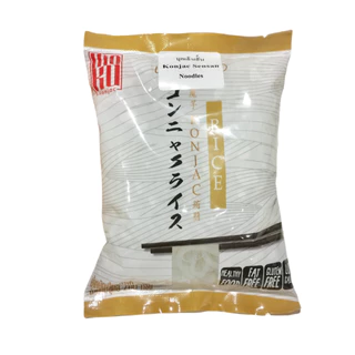 MOKU บุกเส้นสั้น(ขาวล้วน) 160 กรัม (FK0231-1) เส้นขนมจีน เส้นบุก บุกเพื่อสุขภาพ ไม่มีแป้ง คีโต ก๋วยเตี๋ยว Konjac Sensan