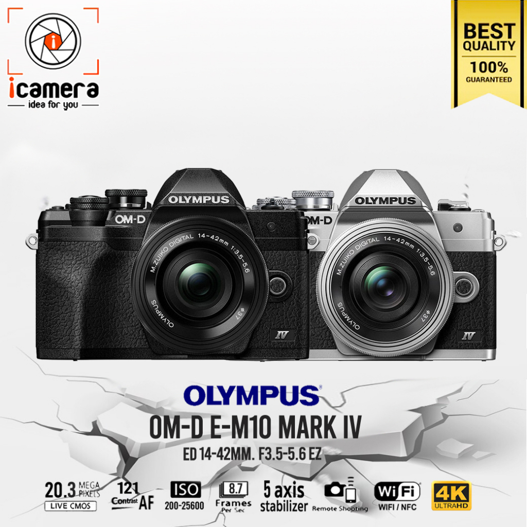 Olympus Camera OM-D E-M10 Mark 4 Kit 14-42 mm. EZ - รับประกันร้าน icamera gadgets 1ปี