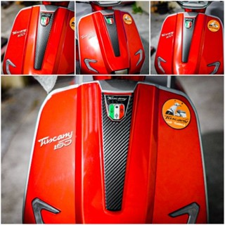 สติกเกอร์ Carbon สีดำ GPX Tuscany 150 สติกเกอร์ติดหน้าคอนโชน