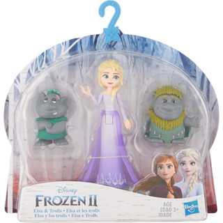 Disney Frozen Elsa Small Doll with Troll Figures