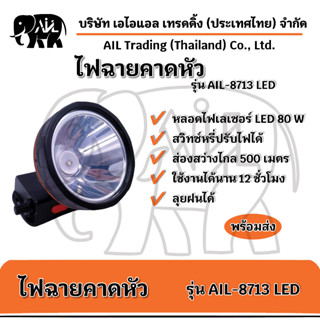 ✨ไฟฉายคาดหัว 8713 💥จำหน่ายปลีกและส่งราคาถูก💥