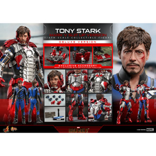 Hot Toys MMS600 Iron Man 2 - 1/6th scale Tony Stark (Mark V Suit up Version) Collectible Figure (Deluxe Version)