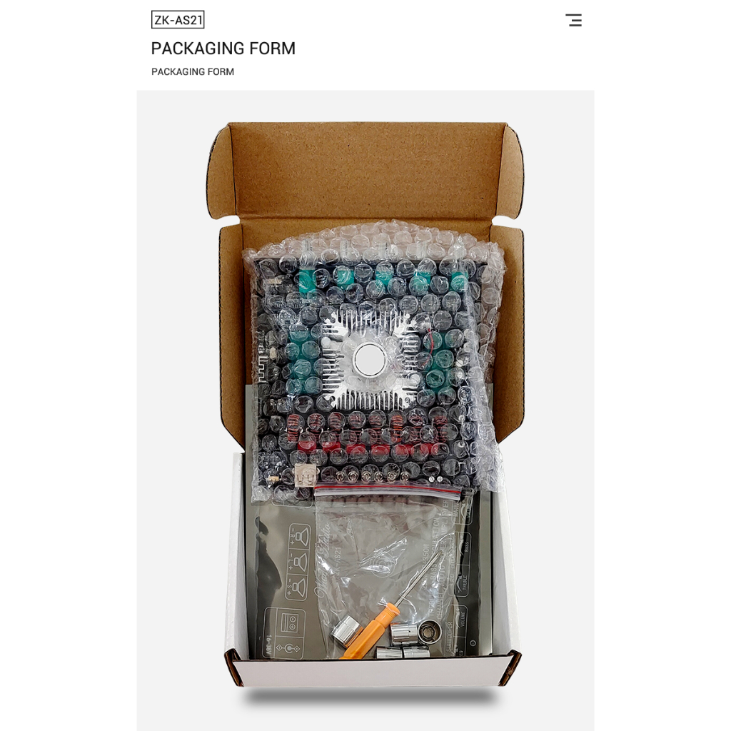 【สินค้าพร้อมจัดส่ง】100%!Wuzhi ZK-AS21 TPA3255 ขับซับ10นิ้ว 2Ω แอมป์จิ๋ว สเปคเทพ 2.1 220w+220w+350w 16-38V 10A👆