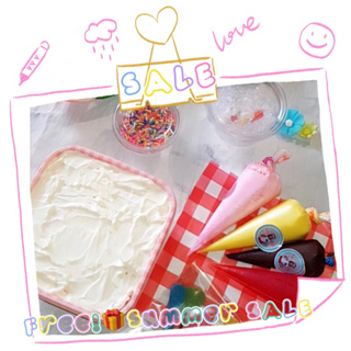 ราคาโปร🌈🌤Summer SALE🎂🎁DIY Korean Cake Box + ฟรี!ได้ครีมเค้ก 4 ถุง/สี❤️เค้กมินิมอลเกาหลี อบ สด ใหม่ พร้อมส่งทั่วไทย