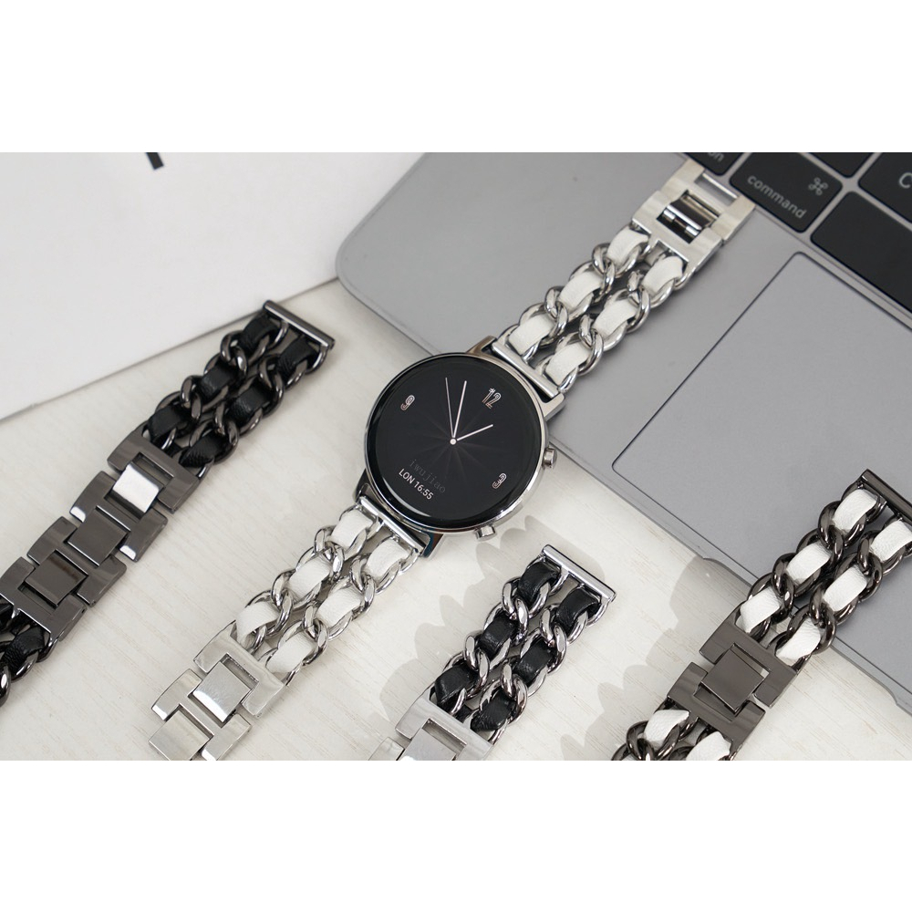 พร้อมส่ง สายนาฬิกาแบบโซ่ CN ใช้ได้กับ Samsung Watch Amazfit Xiaomi Maimo Huawei GT DT89 DT96 GW33Pro MK30 DT88 MWone