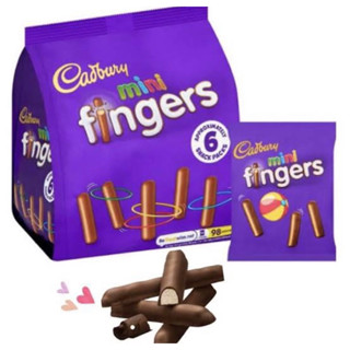 Cadbury mini fingers 115 g แคทบูรี่ ขนมมินิฟิงเกอร์ ช็อกโกแลต สินค้านำเข้าจากเบลเยี่ยม