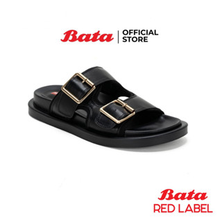 Bata บาจา Red Label รองเท้าแตะแบบสวม รองเท้าแตะใส่สบาย รองเท้าสายแคมป์ รองเท้าแฟชั่น สำหรับผู้หญิง รุ่น ALEXANDRA สีดำ 5606243